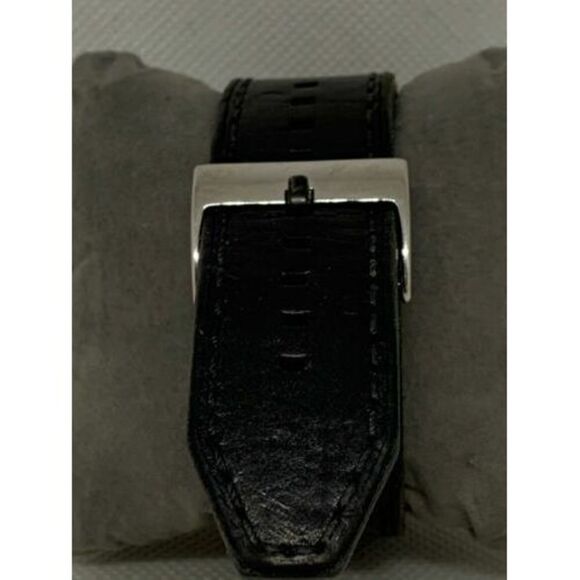 Fossil Q Men's Watch Chronograph Smartwatch Tracker Black Leather Band NDW1 C98 - Picture 4 of 9